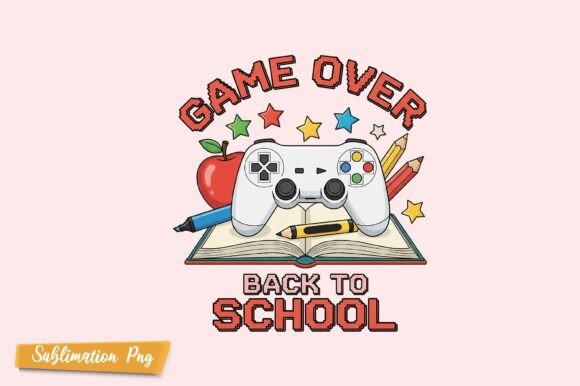 Game Over Back to School Gaming PNG: A Practical Design Asset for Creative Projects
