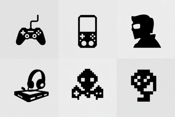 Retro Gaming Icons Vector Pack: A Creative’s Toolkit for Nostalgic Designs