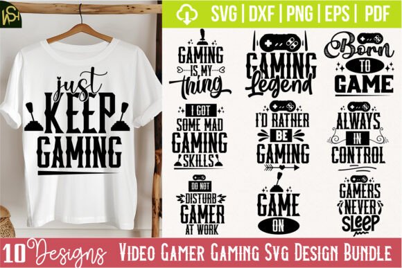 Unlock Your Creativity with a Video Gamer Gaming SVG Design Bundle