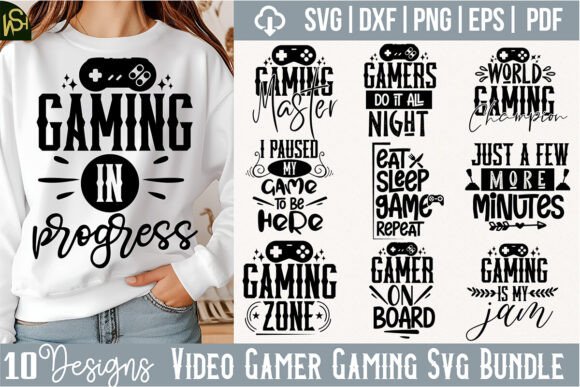 Video Gamer Gaming SVG Bundle: Unlocking a World of Creative Customization